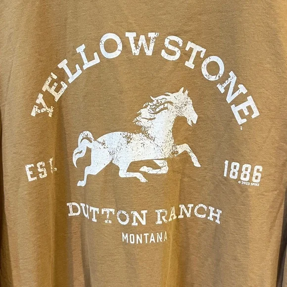 Maurices Yellowstone Dutton Ranch Camel Crewneck Sweatshirt - Picture 3 of 6